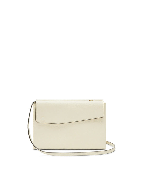 White Calfskin Shoulder Bag