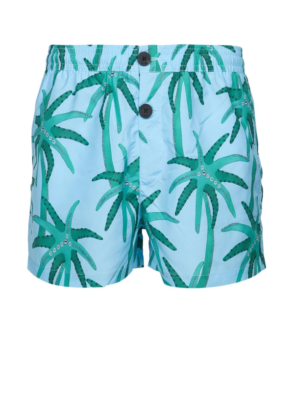 Puntini Graphic Printing Swim Pants