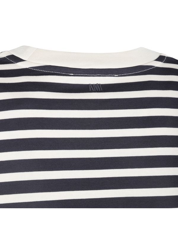 Stripe Cotton Short-Sleeve T-Shirt