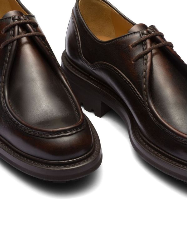 Leather Lace-up Derby Shoes