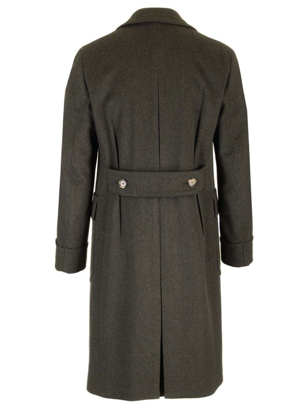 Wool Cashmere Double Breasted Coat