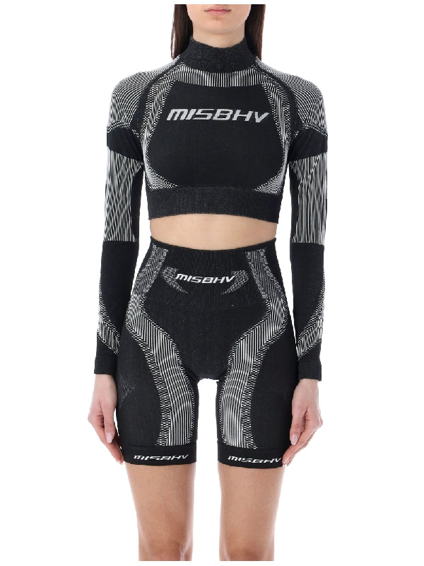 MISBHV - Sports Logo Jacquard Crop Top - Jente