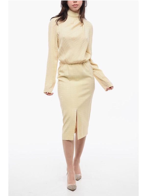 Celine Beige Midi Dress