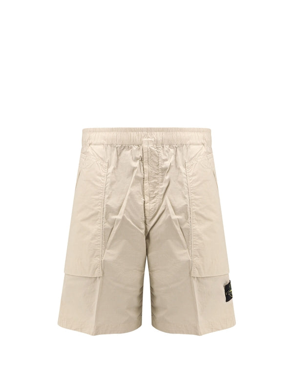 Wappen Patch Cotton Bermuda Shorts