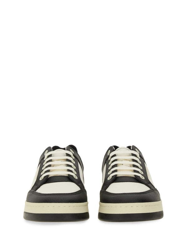 Logo Detail Leather Low-Top Sneakers