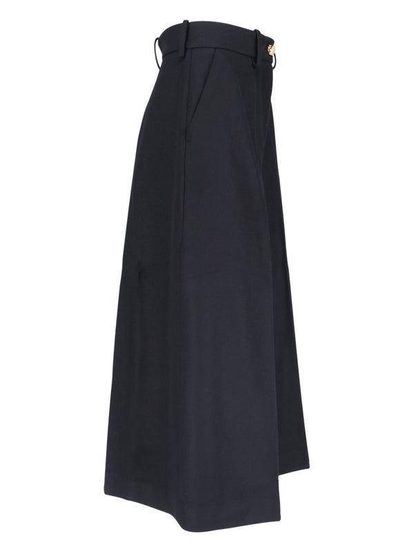 Wool Cashmere Wide Pants