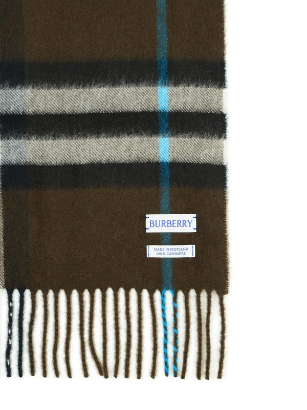 Check Logo Cashmere Muffler