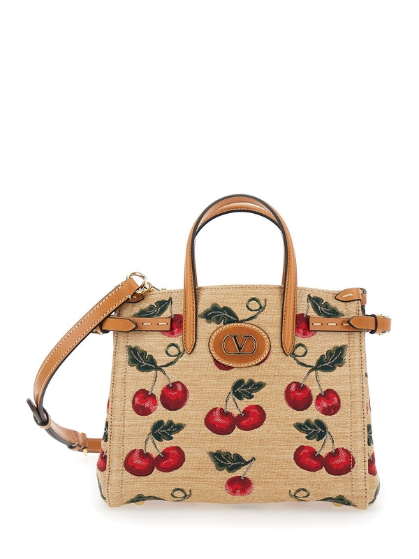 ANTIBES Embroidered Cotton Tote Bag