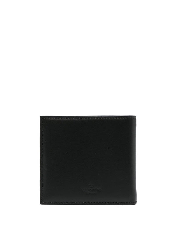 Vltn Logo Leather Bi-Fold
  Wallet