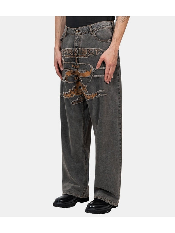 Y/Project Grey Denim Pants