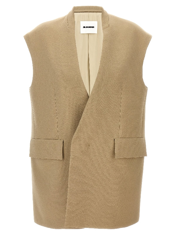 Carlis Wool Tailored Vest