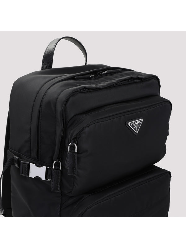 Triangle Logo Nylon Backpack