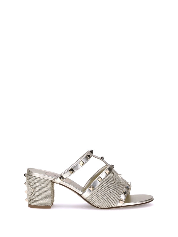 Valentino Silver Sandal Heels