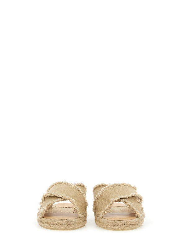 Castañer Beige Slides