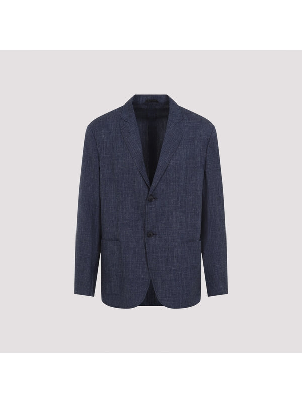 Single Breasted Virgin Wool Blend Jacket