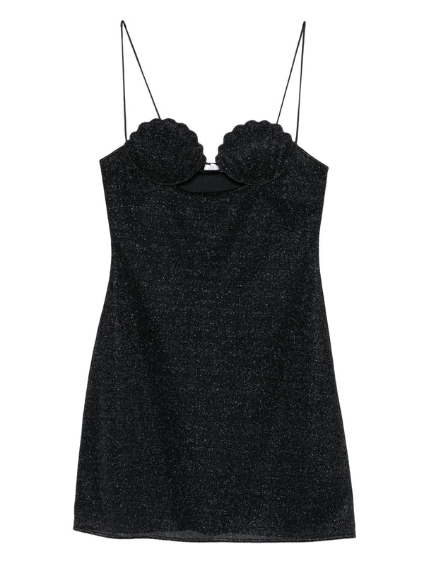 Oseree Black Mini Dress