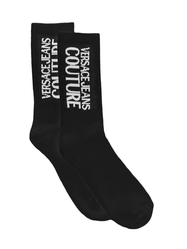 Logo Detail Ribbed Cotton Socks