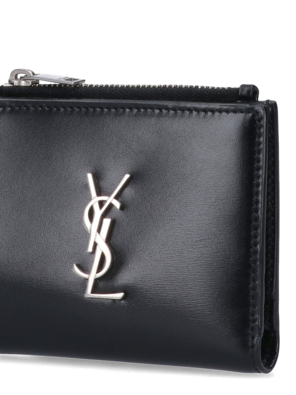 Cassandra Monogram Leather Wallet