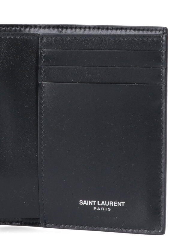 Cassandra Logo Leather Bi-Fold Wallet