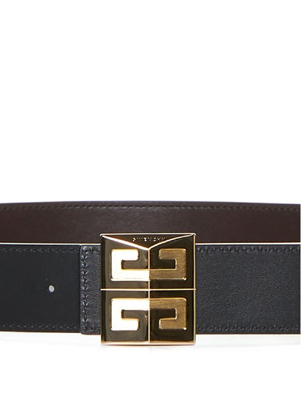 4G Logo Buckle Reversible Leather Belt