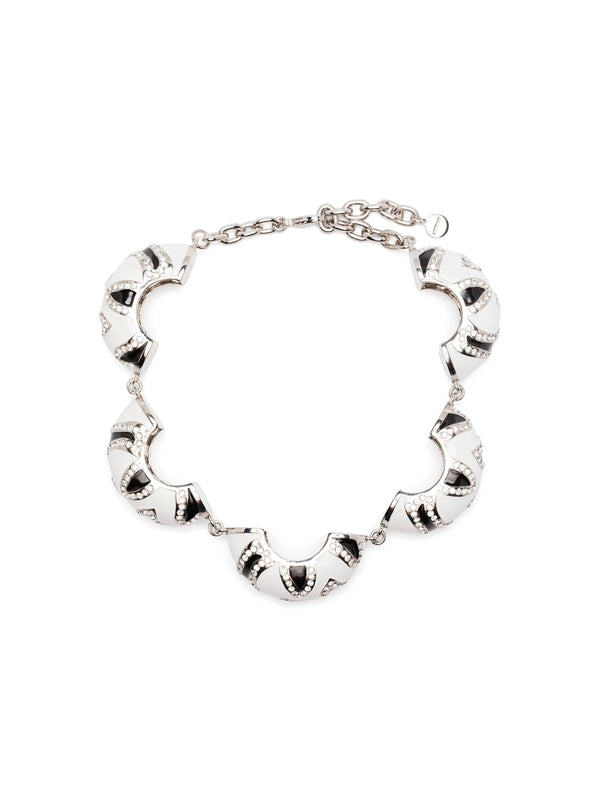 Zebra Rhinestone Detail
  Necklace