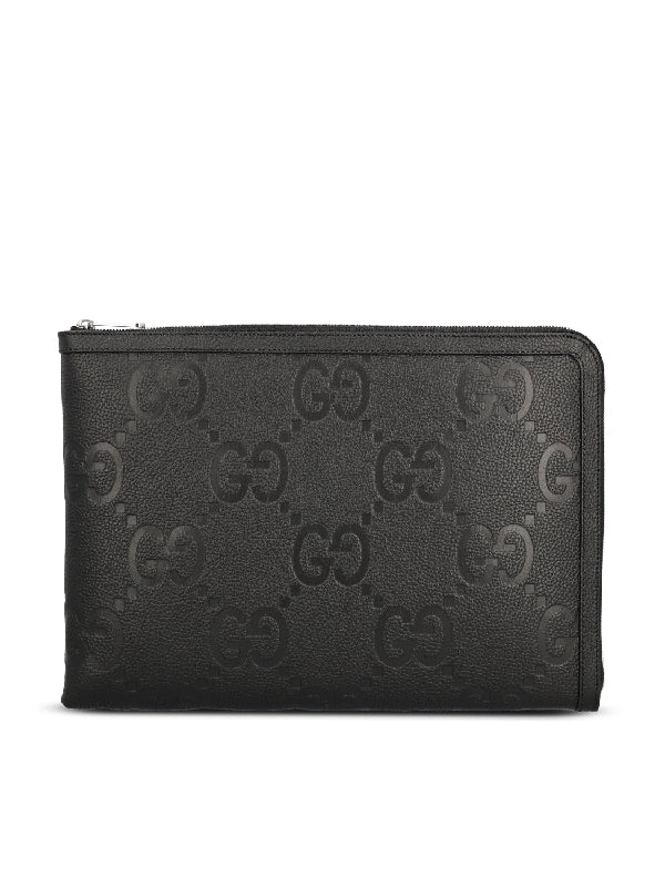 GG Leather Medium Clutch