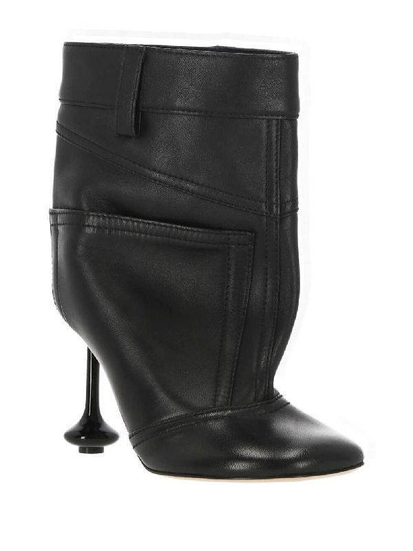 Toy Lambskin Ankle Boot Heel