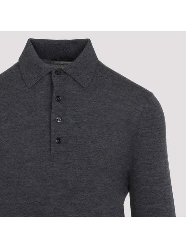 Wool Polo Shirt