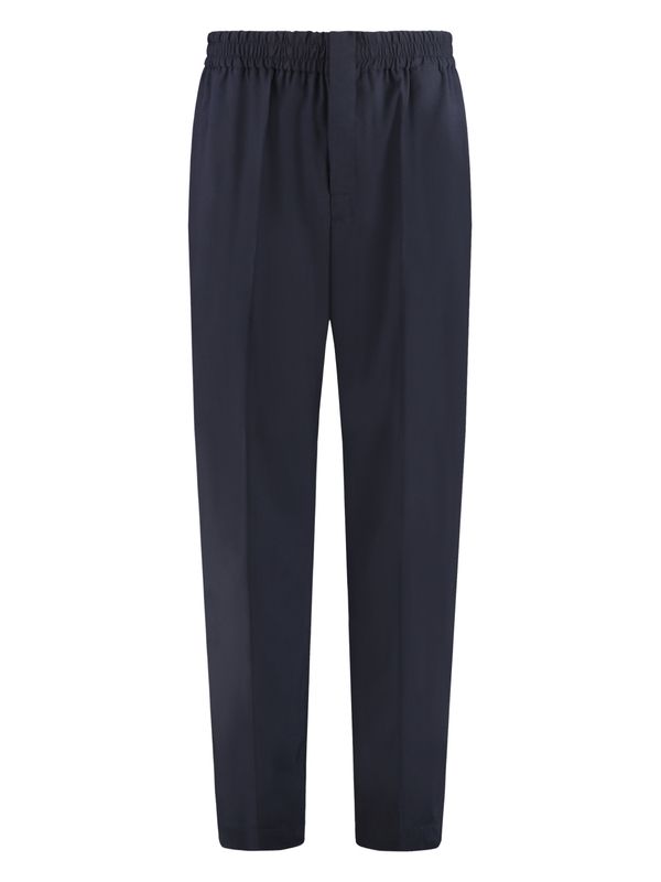 Waist Banding Cotton Wool Pants