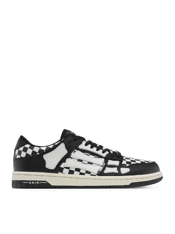Skell Check Leather Sneakers
