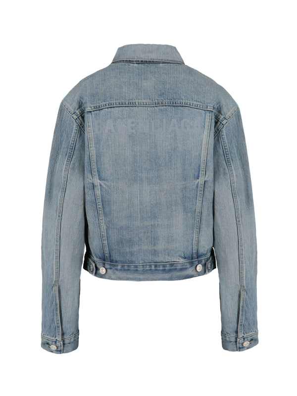 Back Logo Printing Denim Jacket