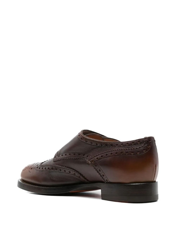 Santoni Brown Lace-Up Shoes