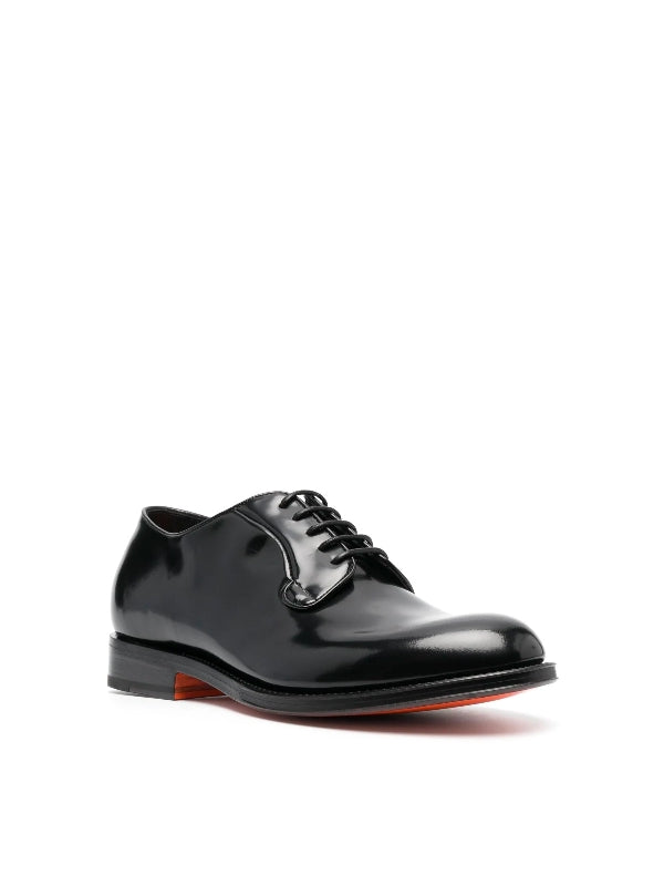 Shiny Leather Derby Shoes