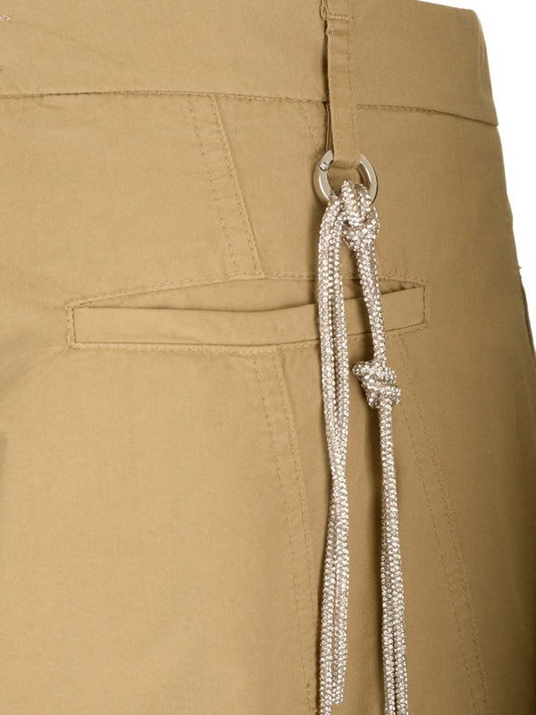 Strap Detail Pleated Pants