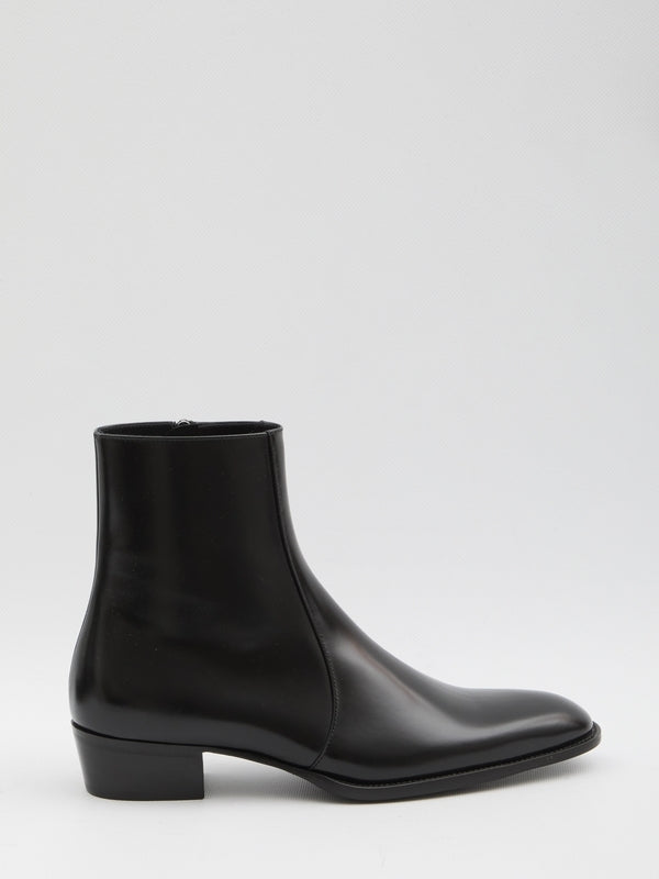 Roman Black Ankle Boots