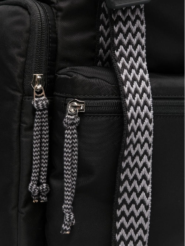 Curve Buckle Strap Nylon Backpack