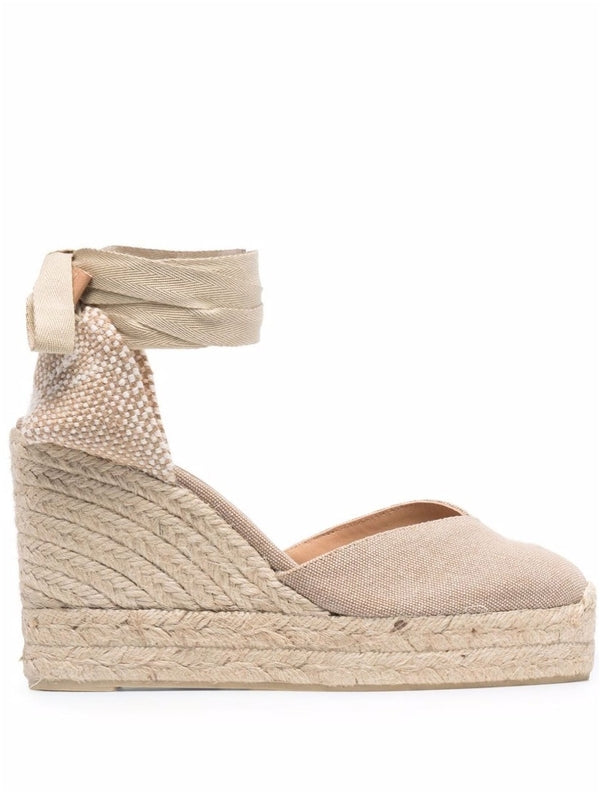 Castaner Beige Wedge Sandals