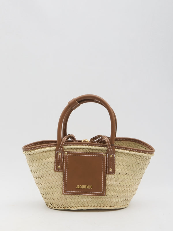 Soli Logo Raffia Tote Bag