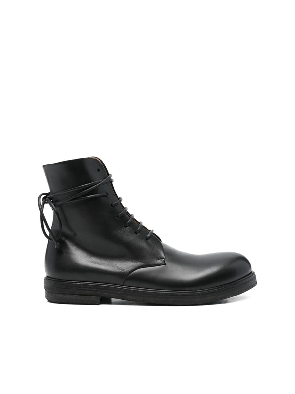 Marsell Black Lace-Up Boots