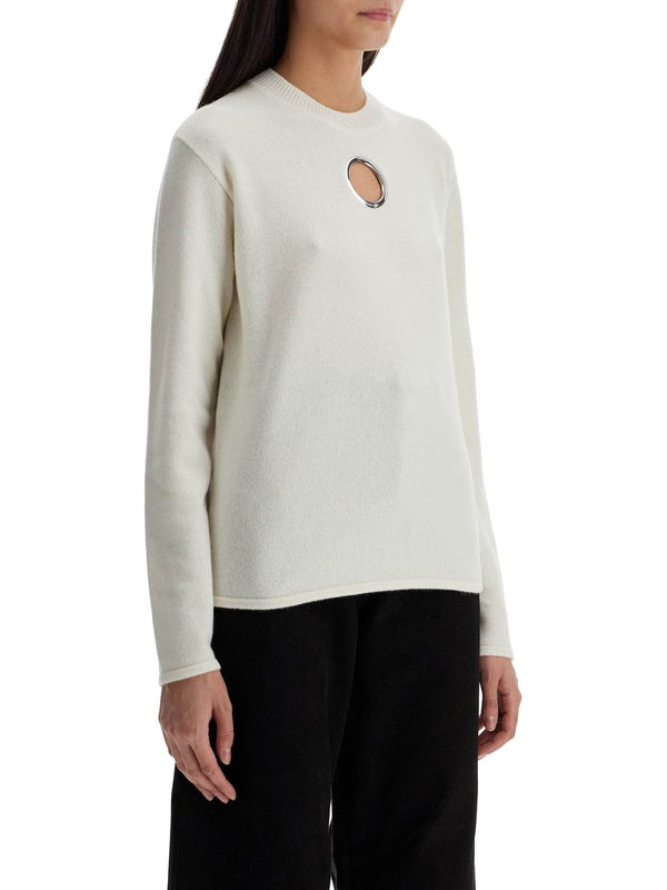 Willow Smith Eyelet Cutout Wool Cashmere Knit