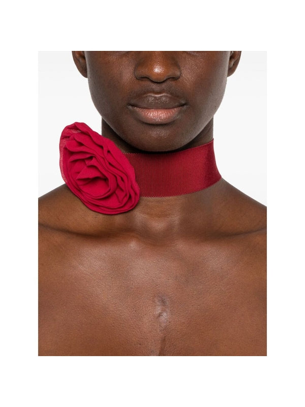 Flower Detail Choker Necklace