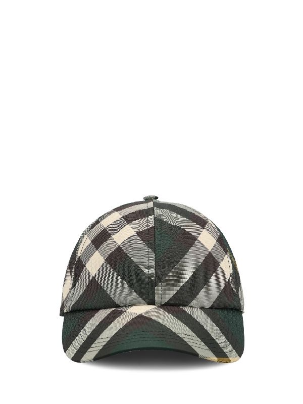 Check Pattern Ball Cap