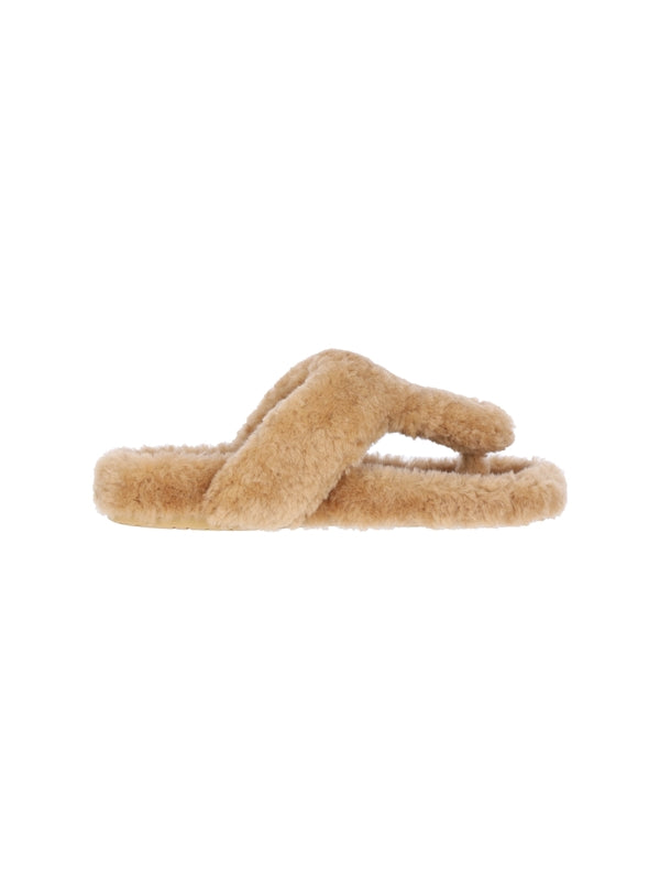 Easy Shearling Flip-Flops