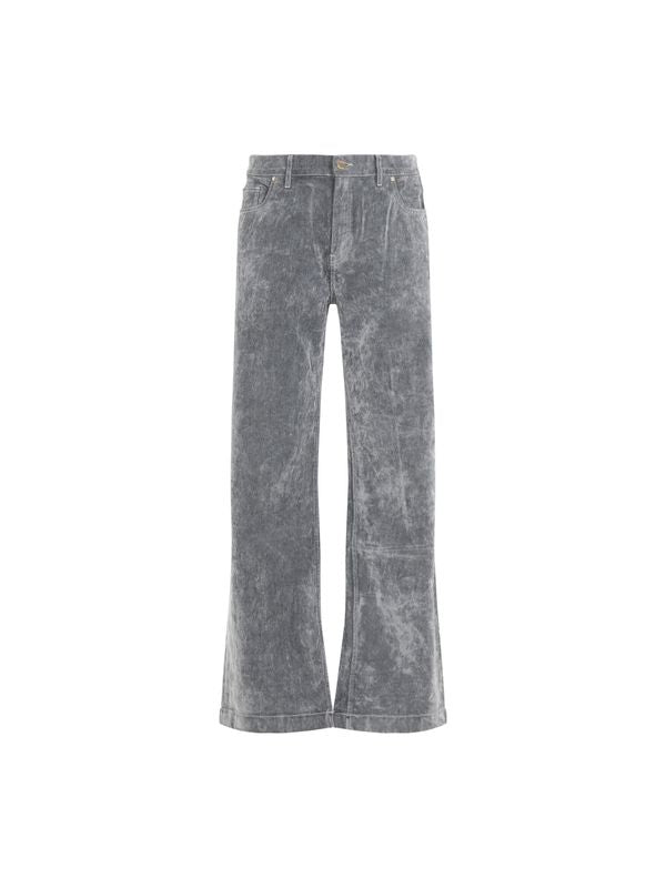 Vintage Wash Denim Pants