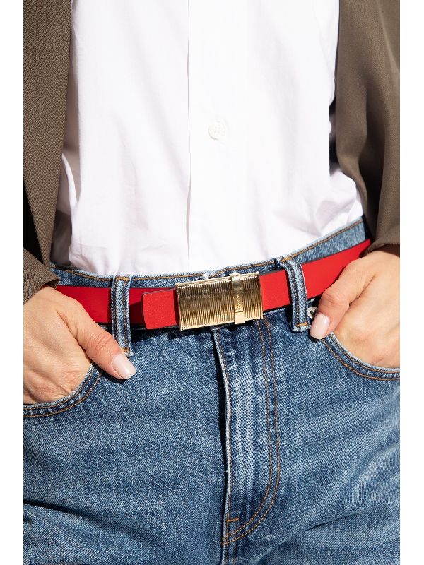 Buckle Detail Reversible
  Leather Belt