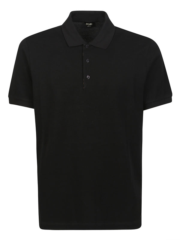 Black Cotton Polo Shirt