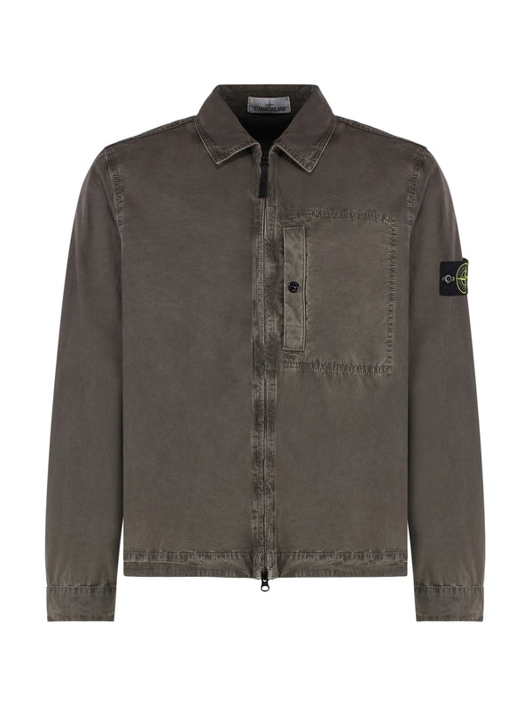 Wappen Patch Cotton Zip-up Jacket