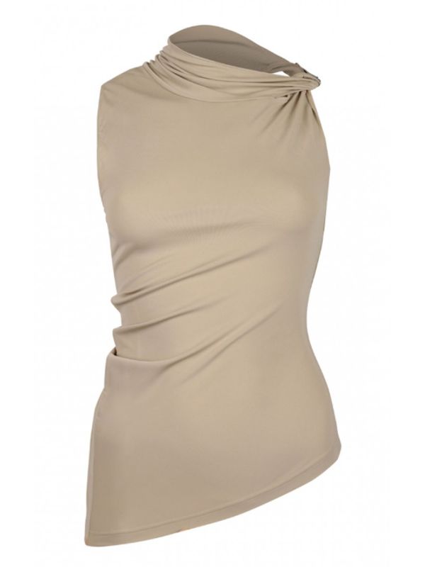 Drape Sleeveless Top