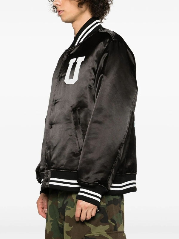 Graphic Printing Varsity Bomber
  Jacket