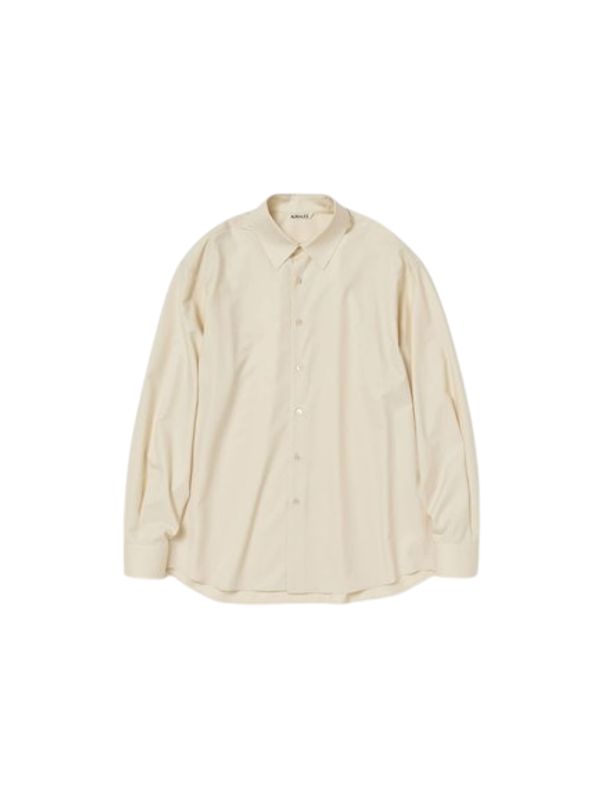 AURALEE - Super Fine Tropical Wool Shirt - Jente